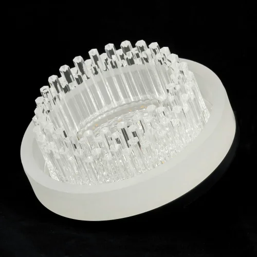 Люстра потолочная LED LSP-7483 Lussole белая на 5 ламп, основание чёрное в стиле современный фото 3