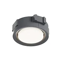 Светильник точечный для натяжного ПВХ потолка Intro DL019-GX53-W Maytoni белый 1 лампа, основание белое в стиле современный хай-тек круглый для пвх потолка
