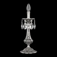 Настольная лампа 71100L/1-37 NB Bohemia Ivele Crystal без плафона 1 лампа, основание никель металл в стиле классика sp