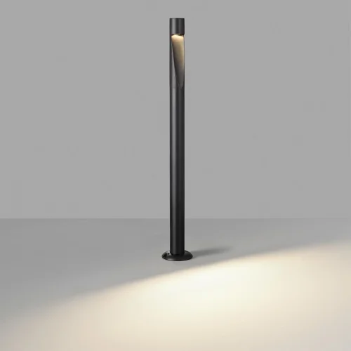 Парковый светильник ЛЕД Frankie 7206/5GLA Odeon Light уличный IP65 чёрный на 1 лампу, плафон чёрный в стиле хай-тек ЛЕД фото 4 Парковый светильник ЛЕД Frankie 7206/5GLA Odeon Light уличный IP65 чёрный на 1 лампу, плафон чёрный в стиле хай-тек ЛЕД фото 4