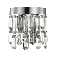 Бра Dakisa 4985/2W Odeon Light прозрачный 2 лампы, основание хром в стиле модерн 