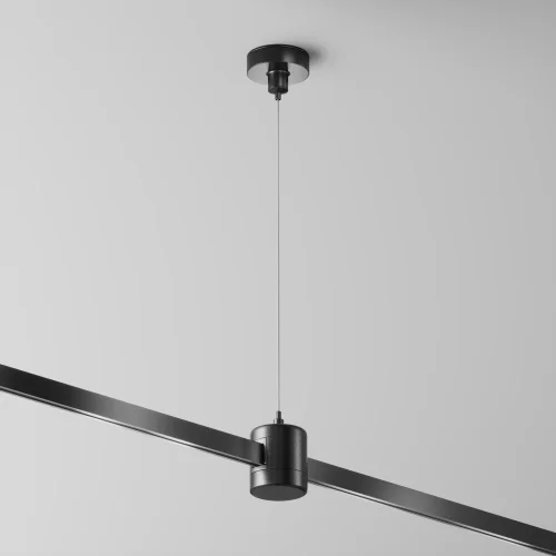 Подвес тросовый Hang с прямым коннектором питания Magnetic trаck system Flarity TRA157SW-IPC1-B Maytoni чёрный в стиле для светильников серии Magnetic trаck system Flarity flarity магнитная фото 5