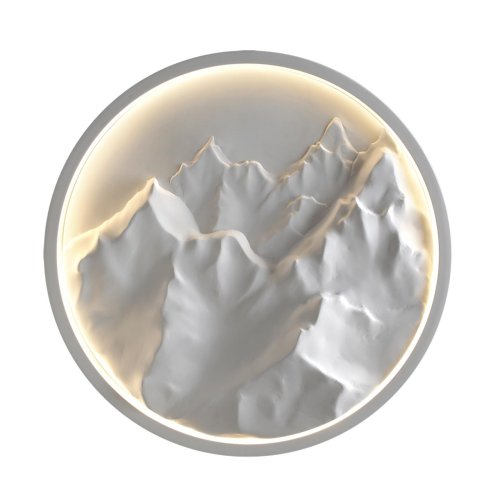 Бра LED Montana 7168/20WL Odeon Light белый на 1 лампу, основание белое в стиле современный классический панно фото 3 Бра LED Montana 7168/20WL Odeon Light белый на 1 лампу, основание белое в стиле современный классический панно фото 3