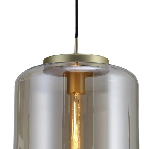Светильник подвесной лофт JARRAS 6195 Mantra прозрачный бежевый 1 лампа, основание бронзовое в стиле лофт выдувное фото 5