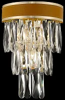 Бра Clarissa WE136.03.301 Wertmark прозрачный коричневый 3 лампы, основание золотое в стиле модерн классика 