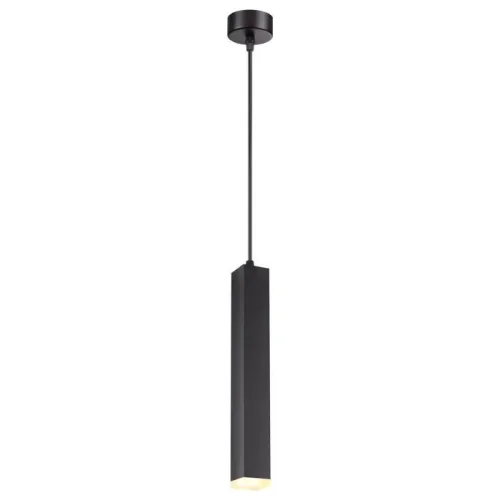 Светильник подвесной LED Modo 358128 Novotech чёрный на 1 лампу, основание чёрное в стиле современный трубочки