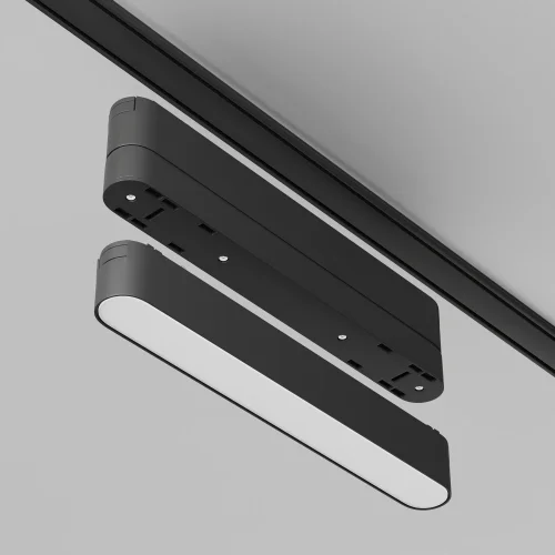 Адаптер к трековому светильнику Radity L115mm черный Magnetic track system Radity TRA084FC-11LB Maytoni чёрный в стиле современный хай-тек для светильников серии Magnetic track system Radity встраиваемый подвесной накладной radity радиусная магнитная магнитный фото 6
