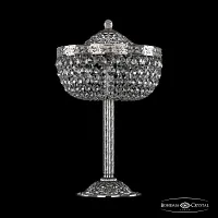 Настольная лампа 19111L6/25IV Ni Bohemia Ivele Crystal прозрачная 3 лампы, основание никель металл в стиле классика sp