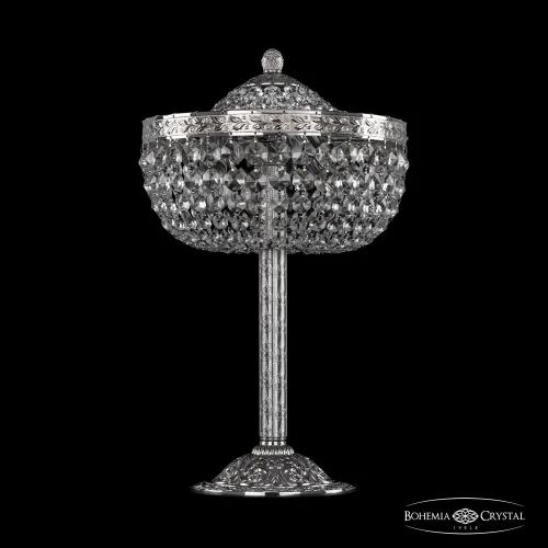 Настольная лампа 19111L6/25IV Ni Bohemia Ivele Crystal прозрачная 3 лампы, основание никель металл в стиле классический sp