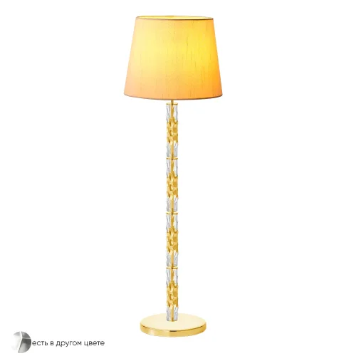 Торшер PRIMAVERA PT1 GOLD Crystal Lux бежевый на 1 лампу, основание золотое в стиле современный 