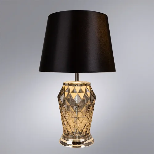 Настольная лампа Murano A4029LT-1CC Arte Lamp чёрная 1 лампа, основание серое хром стекло металл в стиле современный  фото 2