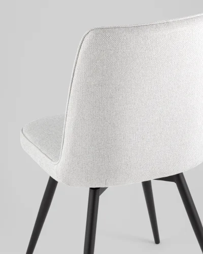 Стул Flatt, вращающийся, серый, сиденье УТ000040503 Stool Group, серый/рогожка, ножки/металл/чёрный, размеры - *855**** фото 6