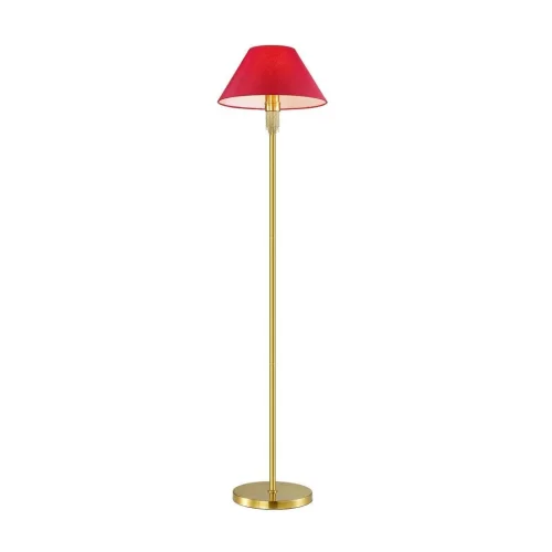Торшер Vanessa 4514/1F Lumion  красный 1 лампа, основание латунь в стиле современный
