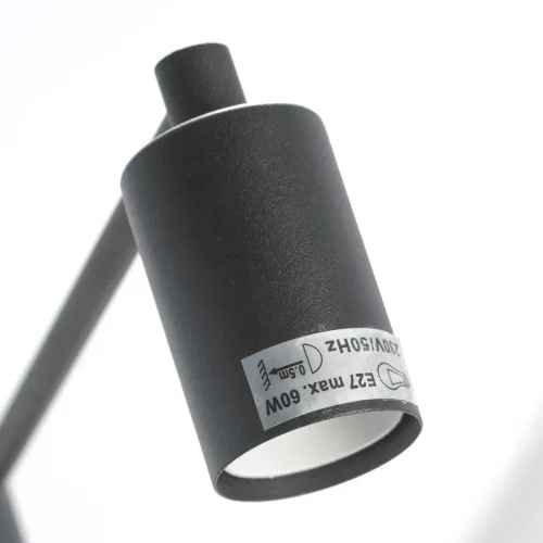 Люстра подвесная Huron LSP-8156-W Lussole без плафона на 6 ламп, основание чёрное в стиле лофт современный  фото 2