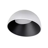 Светильник потолочный LED Egg 10197/350 WB LOFT IT белый на 1 лампу, основание чёрное белое в стиле современный круглый