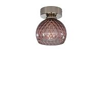 Светильник накладной PL 10006/1 Reccagni Angelo фиолетовый 1 лампа, основание никель в стиле классический современный круглый