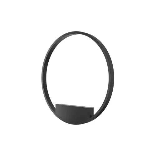 Бра LED Rim MOD058WL-L35B4K Maytoni чёрный на 1 лампу, основание чёрное в стиле современный минимализм кольца фото 2