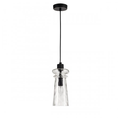 Светильник подвесной Pasti 4966/1A Odeon Light прозрачный 1 лампа, основание чёрное в стиле современный 