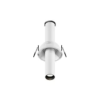 Светильник точечный LED Focus T C140RS-L200-7W4K-W Maytoni белый на 1 лампу, основание белое в стиле хай-тек современный трубочки