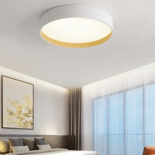 Светильник потолочный NETTY D40 Black 224021-23 ImperiumLoft белый на 1 лампу, основание чёрное в стиле современный скандинавский минимализм фото 9