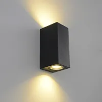 Бра CLT 528W2 BL Crystal Lux чёрный на 2 лампы, основание чёрное в стиле современный 