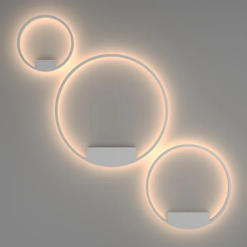 Светильник потолочный LED Rim MOD058CL-L50W3K Maytoni белый 1 лампа, основание белое в стиле современный хай-тек минимализм кольца фото 3
