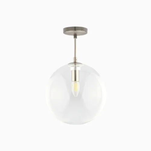 Светильник подвесной Томми CL102631 Citilux прозрачный 1 лампа, основание матовое хром в стиле современный шар фото 6