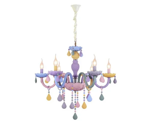 Люстра подвесная Астрид 074175-6 Kink Light без плафона на 6 ламп, основание разноцветное в стиле современный Люстра подвесная Астрид 074175-6 Kink Light без плафона на 6 ламп, основание разноцветное в стиле современный