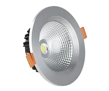 Светильник точечный LED Точка 2135,16 Kink Light серебряный 1 лампа, основание серебряное в стиле современный круглый