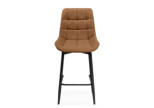 Полубарный стул Алст К крутящийся кирпичный / черный 571399 Woodville, кирпичный/велюр, ножки/металл/чёрный, размеры - ****500*580 фото 3