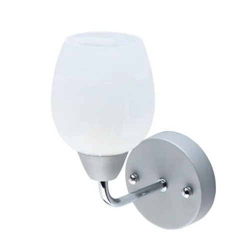 Бра Олимпия 638028301 MW-Light белый на 1 лампу, основание хром в стиле классический 