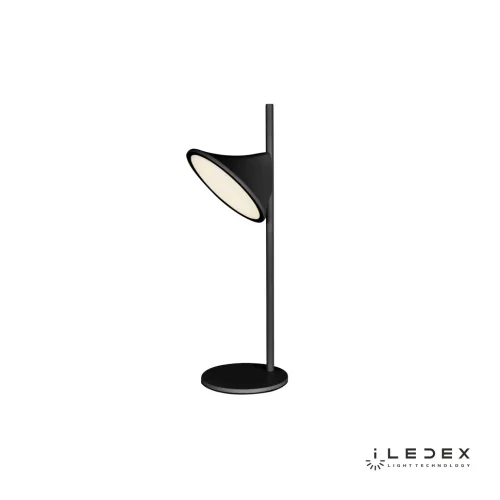 Настольная лампа LED Syzygy F010110 BK iLedex чёрная 1 лампа, основание чёрное металл в стиле современный хай-тек 