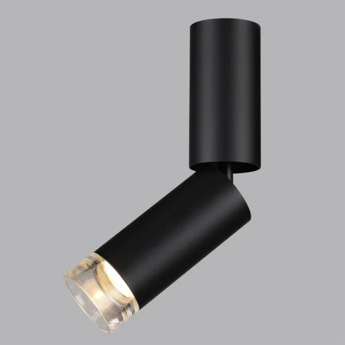 Светильник накладной LED Ligo 7135/8CL Odeon Light чёрный на 1 лампу, основание чёрное в стиле современный хай-тек трубочки фото 4