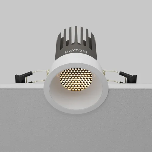 Светильник точечный LED Dip DL117-15W-3K-W Maytoni белый на 1 лампу, основание белое в стиле современный хай-тек круглый фото 10