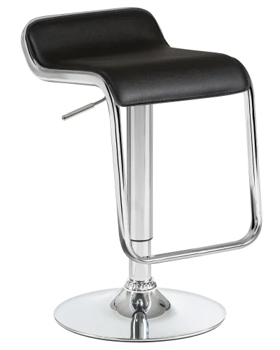 Набор 2 шт Стул барный DOBRIN CRACK (чёрный) цвет сиденья черный, цвет основания хром Dobrin, чёрный/экокожа, ножки/металл/, размеры - 680*890**** фото 2 Набор 2 шт Стул барный DOBRIN CRACK (чёрный) цвет сиденья черный, цвет основания хром Dobrin, чёрный/экокожа, ножки/металл/, размеры - 680*890**** фото 2