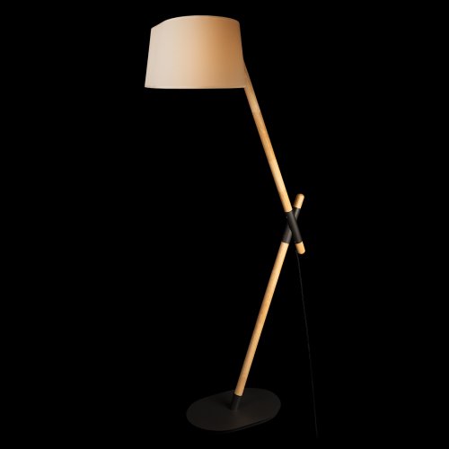 Торшер Эмма / Emma 10567F Light wood LOFT IT изогнутый белый на 1 лампу, основание бронзовое бежевое в стиле винтаж кантри фото 2 Торшер Эмма / Emma 10567F Light wood LOFT IT изогнутый белый на 1 лампу, основание бронзовое бежевое в стиле винтаж кантри фото 2