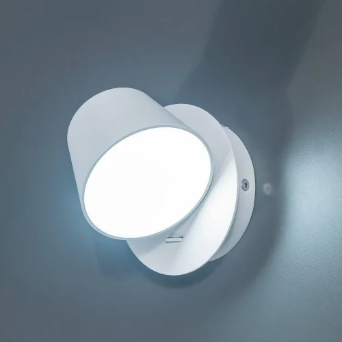 Бра с выключателем LED Норман CL533310N Citilux белый на 1 лампа, основание белое в стиле современный  фото 2