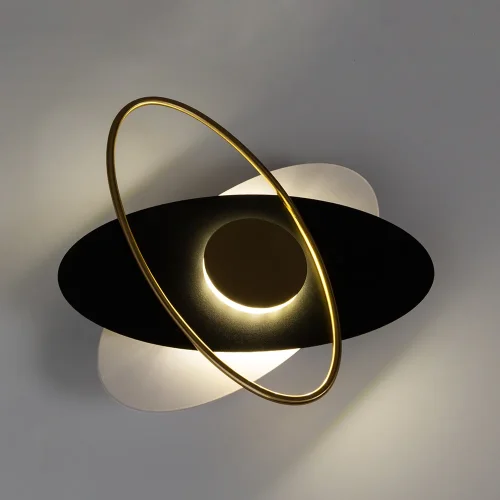Бра LED Mars A2605AP-7BK Arte Lamp золотой чёрный на 1 лампа, основание белое чёрное в стиле хай-тек  фото 2