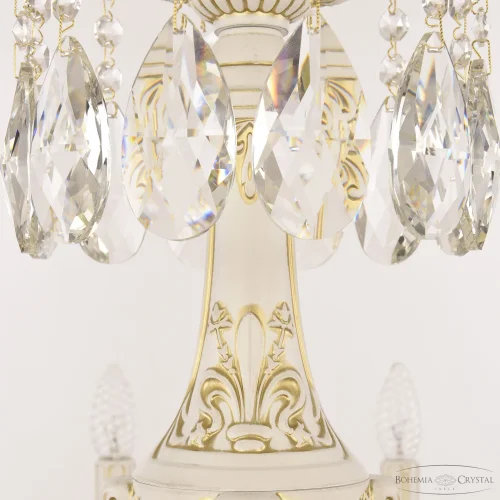 Люстра подвесная AL79101/12/300 B WMG Bohemia Ivele Crystal без плафона на 12 ламп, основание белое патина золотое в стиле классический sp фото 5