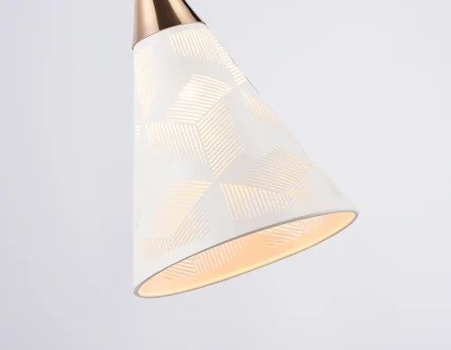 Светильник подвесной TR8429 Ambrella light белый 1 лампа, основание белое в стиле кантри прованс современный  фото 5