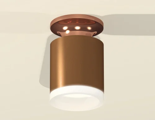 Светильник накладной Techno spot XS6304152 Ambrella light коричневый 1 лампа, основание коричневое в стиле современный круглый фото 2