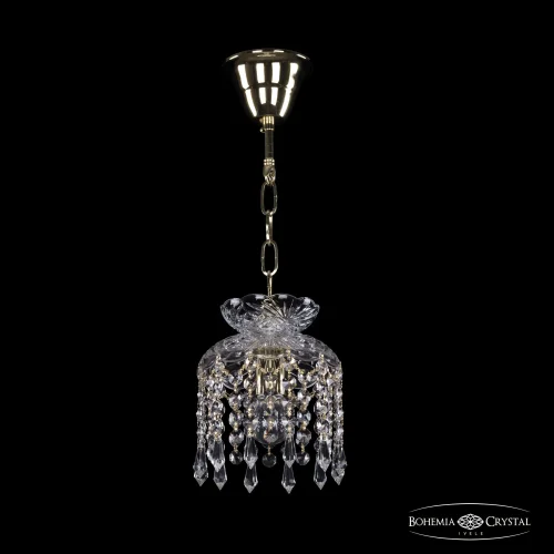 Светильник подвесной 14781/15 G Drops Bohemia Ivele Crystal прозрачный 1 лампа, основание золотое в стиле классический drops