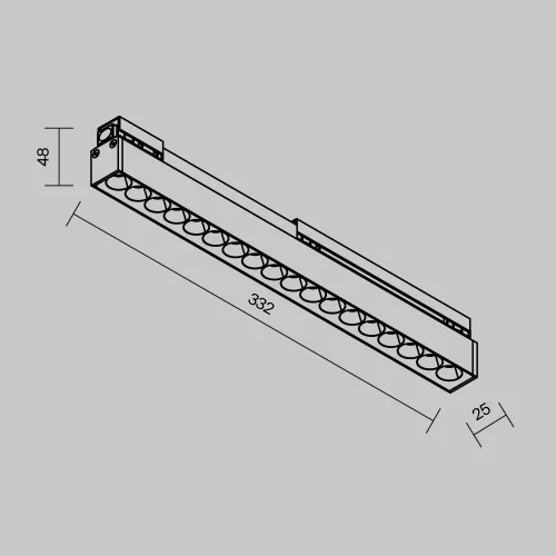 Трековый светильник LED уличный Exility IP O-TR02-2-S-18WB4K Maytoni чёрный для шинопроводов серии Exility IP чёрный фото 10