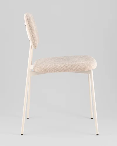 Стул Chao, бежевый, бежевые ножки, 2шт./уп. УТ000039974 Stool Group, бежевый/рогожка, ножки/металл/бежевый, размеры - *780**** фото 6