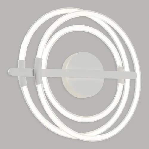 Светильник потолочный LED River LSP-4003 Lussole белый на 1 лампу, основание хром в стиле современный 