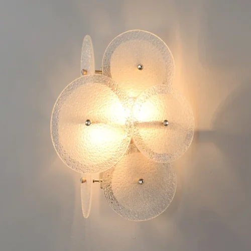 Бра DANDELION AP2 GOLD Crystal Lux белый на 2 лампы, основание золотое в стиле современный фото 2 Бра DANDELION AP2 GOLD Crystal Lux белый на 2 лампы, основание золотое в стиле современный фото 2