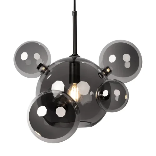 Светильник подвесной Bolle 2029-P6 mini LOFT IT чёрный 1 лампа, основание чёрное в стиле современный молекула шар фото 5
