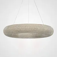 Светильник подвесной Crystal Halo D80 Gold 220840-23 ImperiumLoft прозрачный на 12 ламп, основание золотое в стиле современный американский 