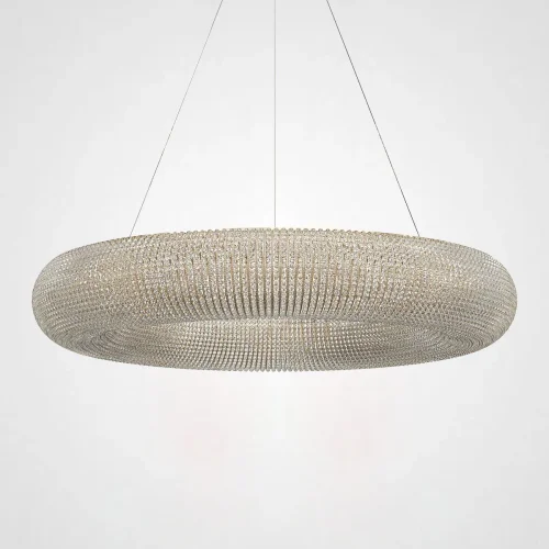 Светильник подвесной Crystal Halo D100 Gold 220834-23 ImperiumLoft прозрачный на 16 ламп, основание золотое в стиле современный американский 