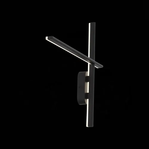 Бра LED Basoni SL394.401.02 ST-Luce белый на 2 лампы, основание чёрное в стиле хай-тек 